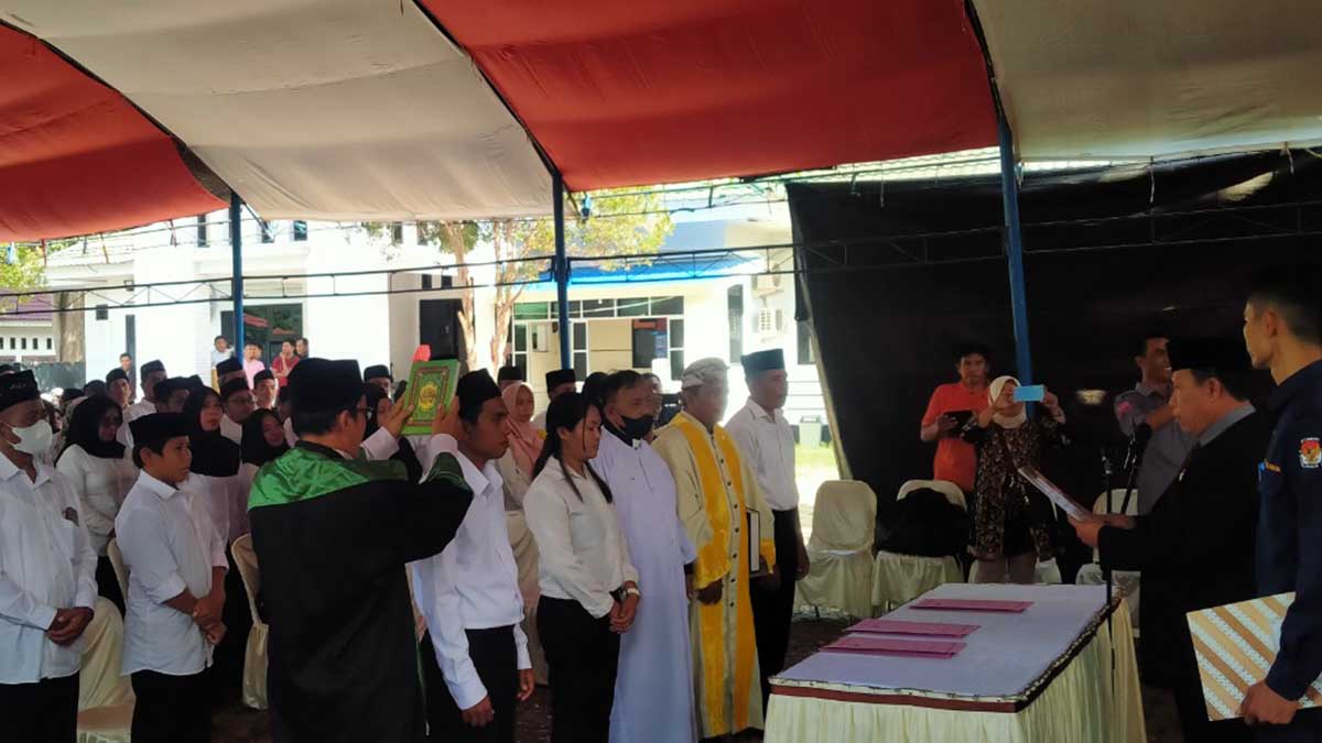 849 PPS KPU Parigi Moutong Dilantik, Ketua Kami Yakin Kalian Punya Kualitas