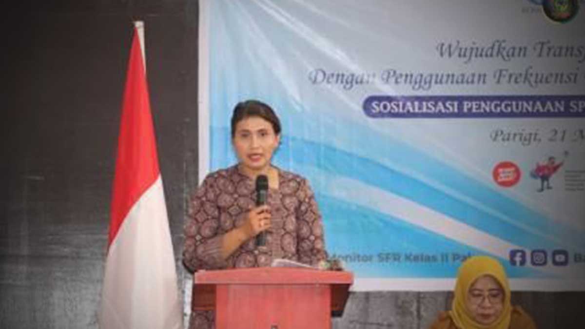 Balai Monitor Spectrum Frekuensi Palu Sosialisasi di Parigi Moutong