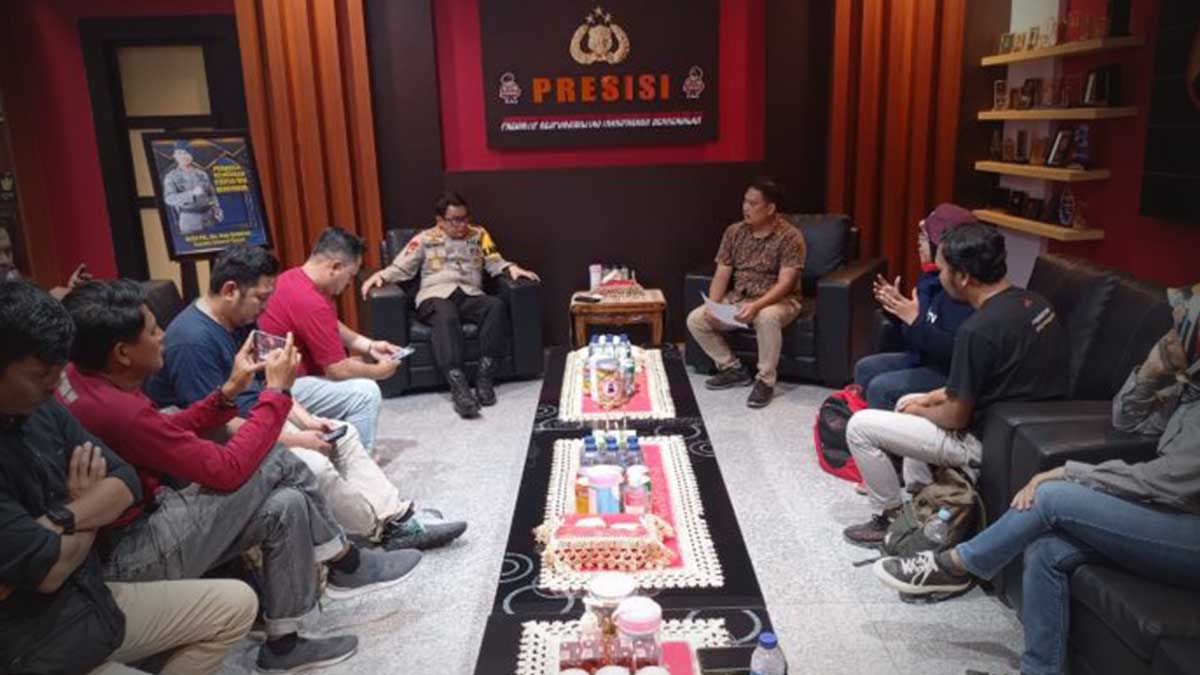Lima Organisasi Wartawan Datangi Polres Palu, Minta Klarifikasi Terkait Intimidasi